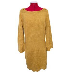 ❄️Winter Sale❄️Apostrophe Mustard Knit Sweater Dress
